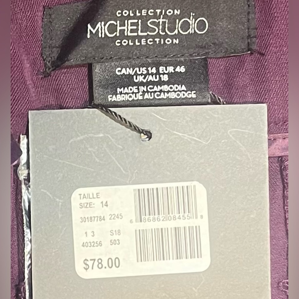 Women’s Addition Elle Pants Eggplant Colour Size 14 - Picture 3 of 5